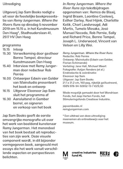 05.11.2019 - Boekpresentatie Remy Jungerman. Where the River Runs