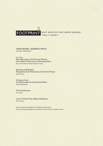 Footprint 21 Trans-Bodies / Queering Spaces