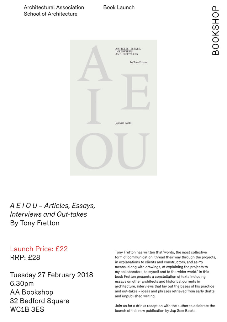 27.02.2018 Book Lancering A E I OU door Tony Fretton